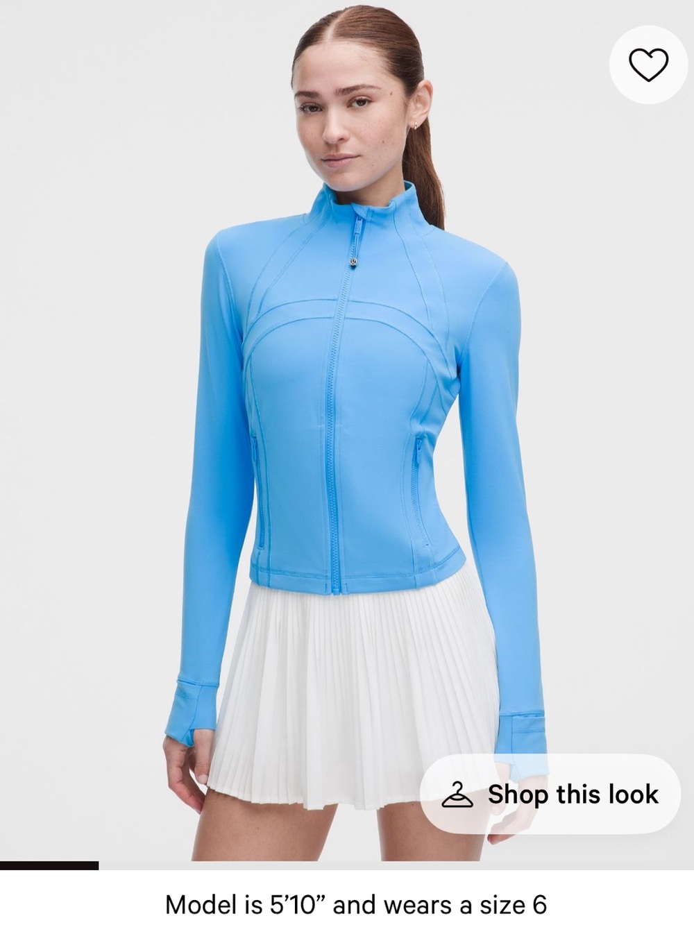 lululemon athletica Ocean Wave Cropped Define Jacket Nulu Size 4